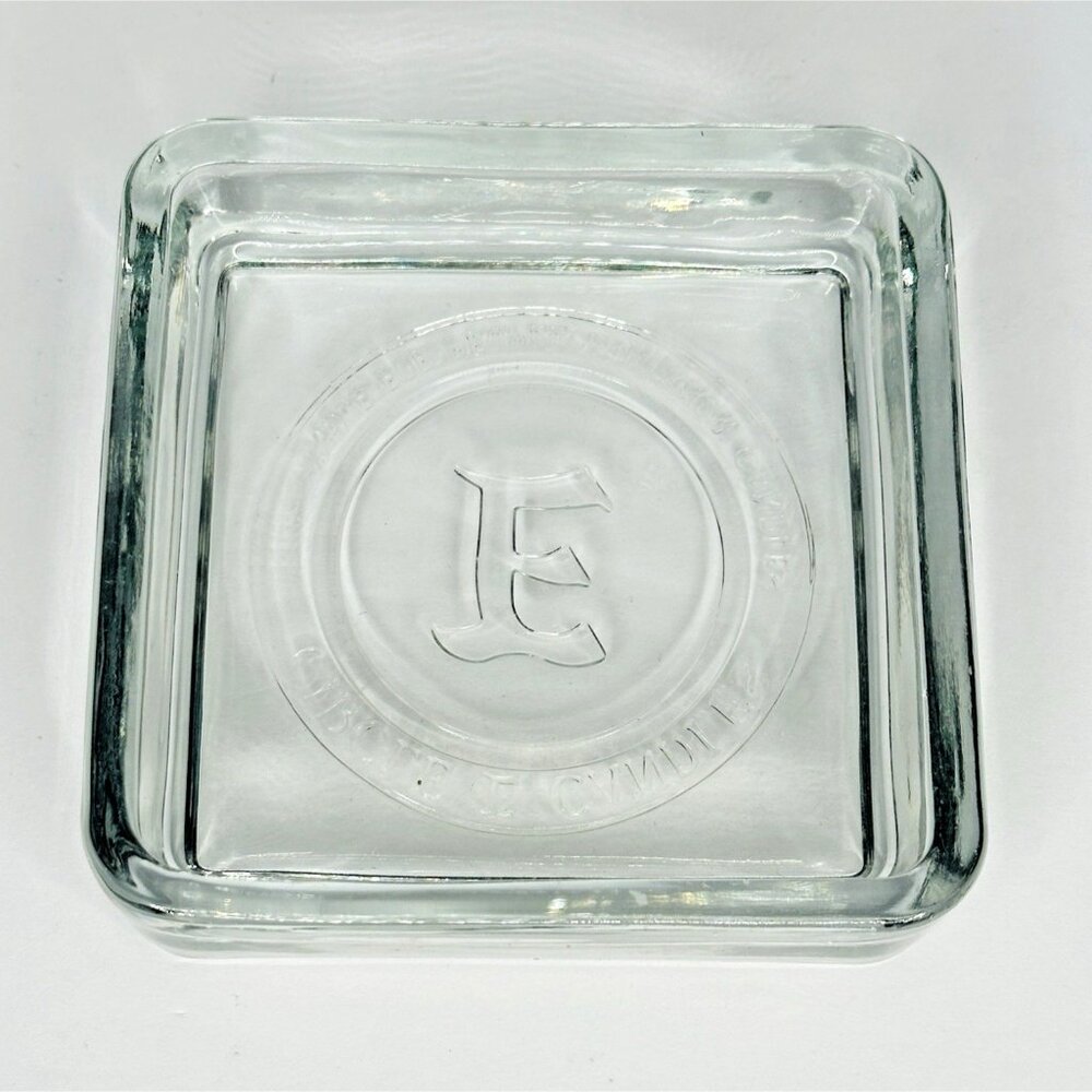 Circle E Candles Clear Glass Candle Holder For People Who Know Candles 4” Square